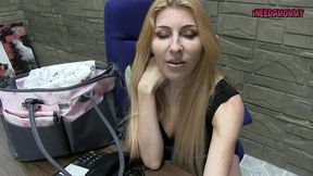 sexy milf assistant discovers your diapers and changes you!