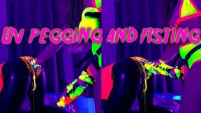 UV Pegging and Fisting with Mistress Morgan Scarlett and Maz Morbid