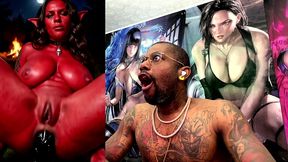 rare fat bald pussy gob gob anal fucking her tight ass hole with a bbc dildo, ai generated
