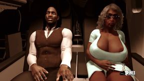 Elevator fuck session with big booty ebony teacher