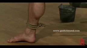 Men use whips to play with gay slaves