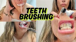 BRUSHING DIRTY TEETH