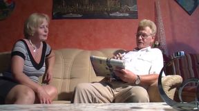 Granny Gets Pierced Pussy Licked And Fucked By Her Hubby