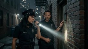 police case: my female police partner invites me to have sex (ai-generated video)