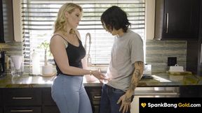 SPANKBANG GOLD - Blonde Stepmilf Wants Stepson's Dick - Rachael Cavalli