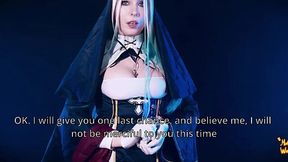 Nun's Punishment: Pegging for a Naughty Lie