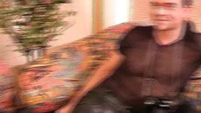 German milfs get pounded by thick dicks in the living room