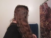 Hair Journal: Combing Long Curly Strawberry Blonde Hair - Week 2 (ASMR)