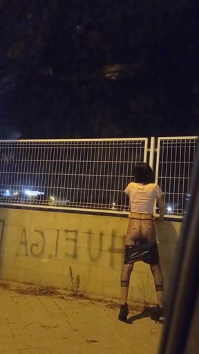 Crossdresser Exhibitionist Outdoors Part 1