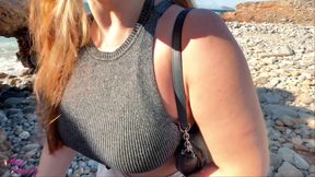 Right on the Beach! Outdoor Deepthroat Extreme