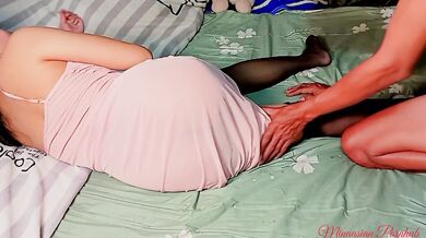 Hot Lingerie Asian MILF Big Ass Creampie Drips Thick After Wild Sex Tonight