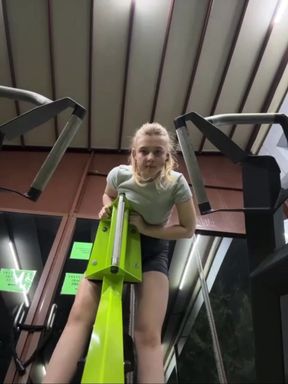 Crazy fucking in the gym