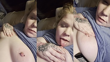 taste my nipples with me