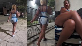 bow legged walk thick thighs natural fat ass redbone light skin boricua mami