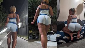 bow legged walk thick thighs natural fat ass redbone light skin boricua mami