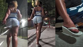 bow legged walk thick thighs natural fat ass redbone light skin boricua mami