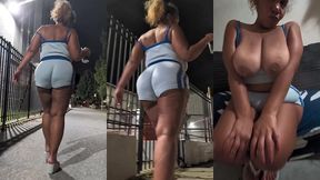 bow legged walk thick thighs natural fat ass redbone light skin boricua mami