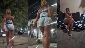 bow legged walk thick thighs natural fat ass redbone light skin boricua mami