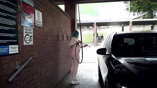 SHEER Catsuit at OUTSIDE Carwash - TEASER