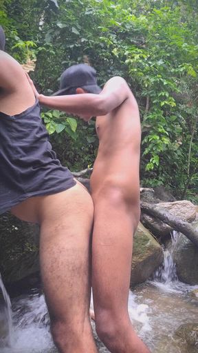Indian Guy Fucking His Friend Hard in the River