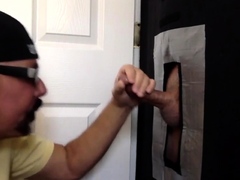 Jockstrap real DILF fucked in gloryhole