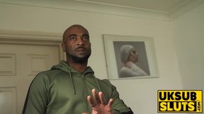 British submissive's ass destroyed in rough BDSM threesome