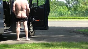 Exploring exhibitionism in an outdoor parking lot