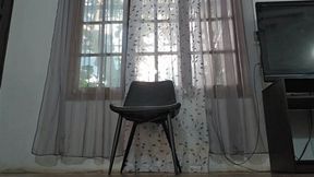 Balbina Big Legs Big Feet and Big butt Goddess in Jeans shorts and Gladiator high heels