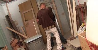 Basti Faust and Jeff Black in Raw Skater Boys Action in the Basement