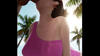 Dva Mouth fucked on the Beach