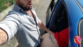 Italian milf gets fucked hard on the autostrada