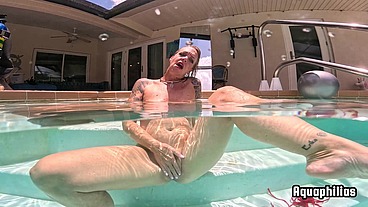 Aquaphilias- Kelli Curtis Tiny Bikini Underwater JOI Swimming Pool Tease Stroke Instruction