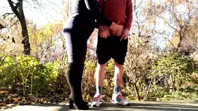 Lustful mature mom gives son-in-law a special handjob