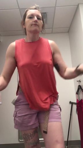 Got Stuck in a Sexy Sequin Dress Whilst Trying on Clothes in Las Vegas
