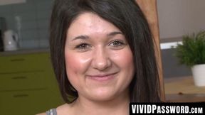 Curvy beauty softly enjoys a thick, throbbing BBC