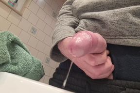 dripping a lot of precum while peeing