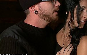 BDSM couple fucking busty redhead