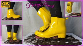 Muddy Rubber Boots Cock And Ball Trampling - Shoejob - Cockbox - Cock Crush - CBT - Foot Fetish - Dirty Shoe - 4K