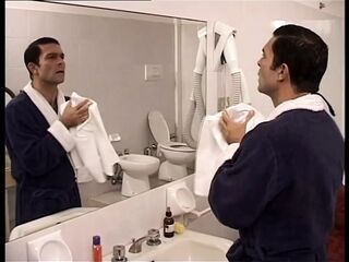 a nice anal fuck in the bathroom while someone is watching us