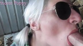 Hot Tied in the Shed - Face Sucking