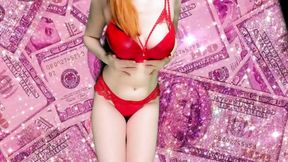 Tease You in Red Lingerie