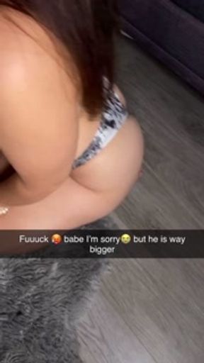 Snapchat beach day cheating compilation: Teen cheats on her boyfriend with a sexy daddy on vacation