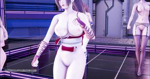 [MMD] Glide naked dance Marie Rose Mai Shiranui Tamaki Kasumi doa sexy hot erotic dance