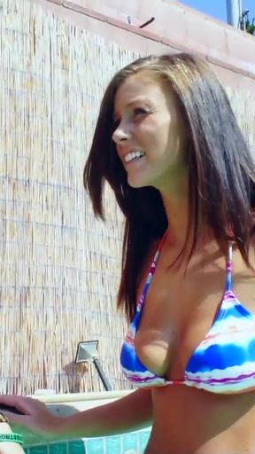 Unforgettable moment from &quot;These cute teen lesbians are having fun in the swimming pool and then fuck each other hard&quot;