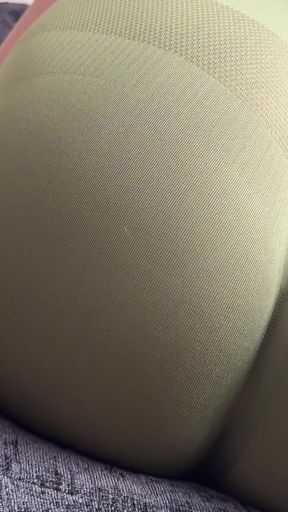 Girl Farting in Yoga Leggings