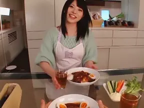 Sexy housewife Ai Uehara enjoys hardcore bang in the kitchen