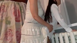 Milf teacher woman fucks student girl at graduation - Lesbian_illusion