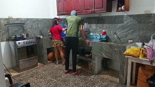 perverted neighbor shows everything while he is there