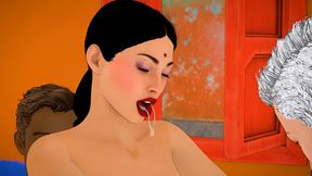Indian Bhabhi fucked by milkman and landlord - Gangbang sex