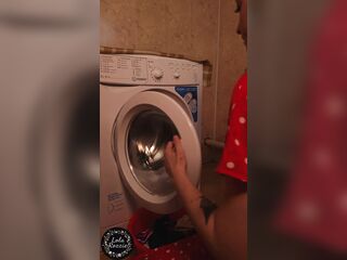 Laundry day. I Caught My Neighbour Jerking Off In The Laundromat And Banged Her Holes Hard (Amateur Comedy Porn)